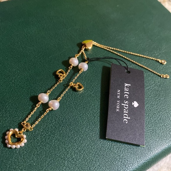 Kate Spade Shining Spade Slider Bracelet Gold - Picture 2 of 3